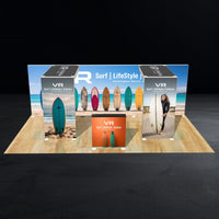 20ft Backlit Double Arch SEG Trade Show Booth Display