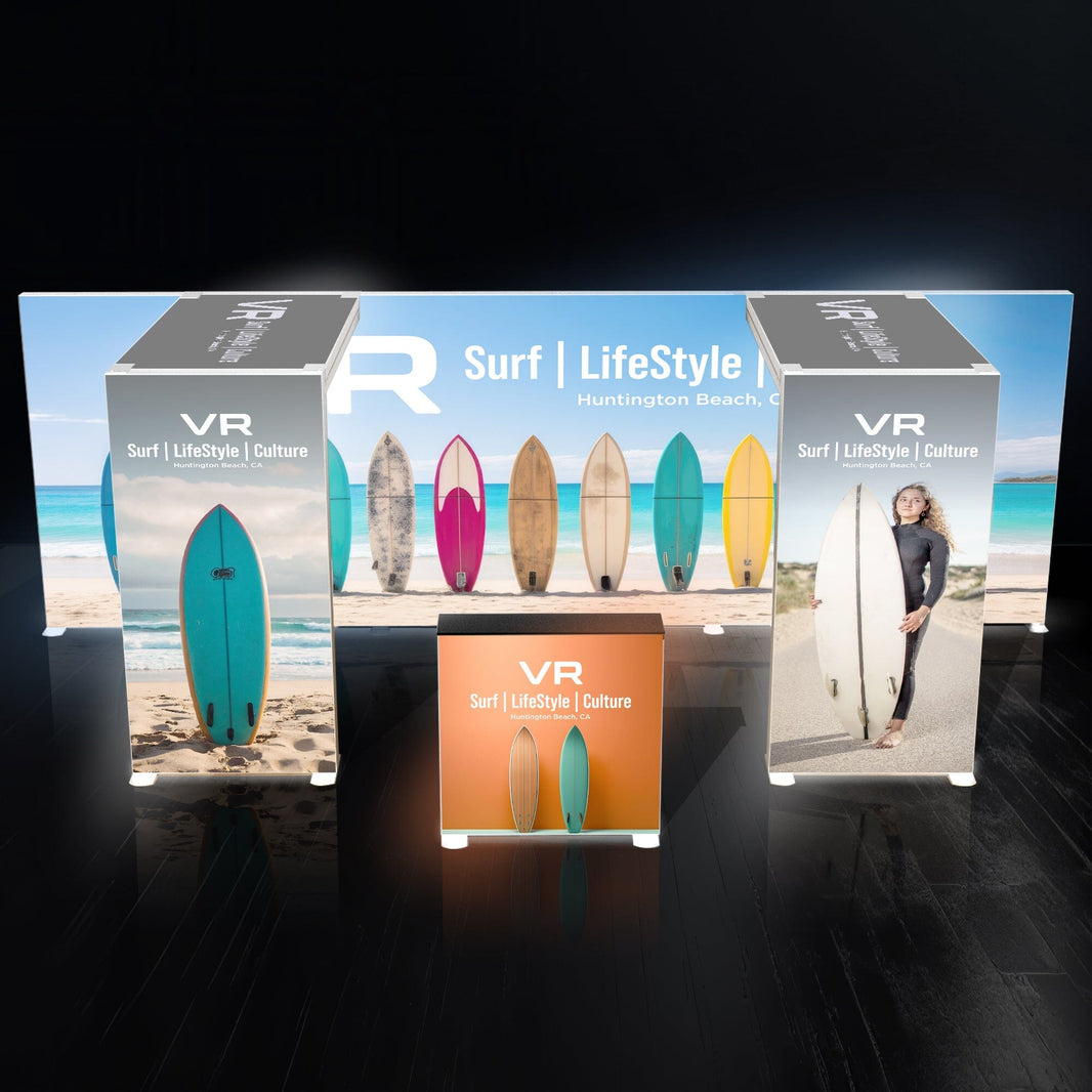 10x20 Backlit Trade Show Booth SEG Double Arch | Trade Show Displays ...