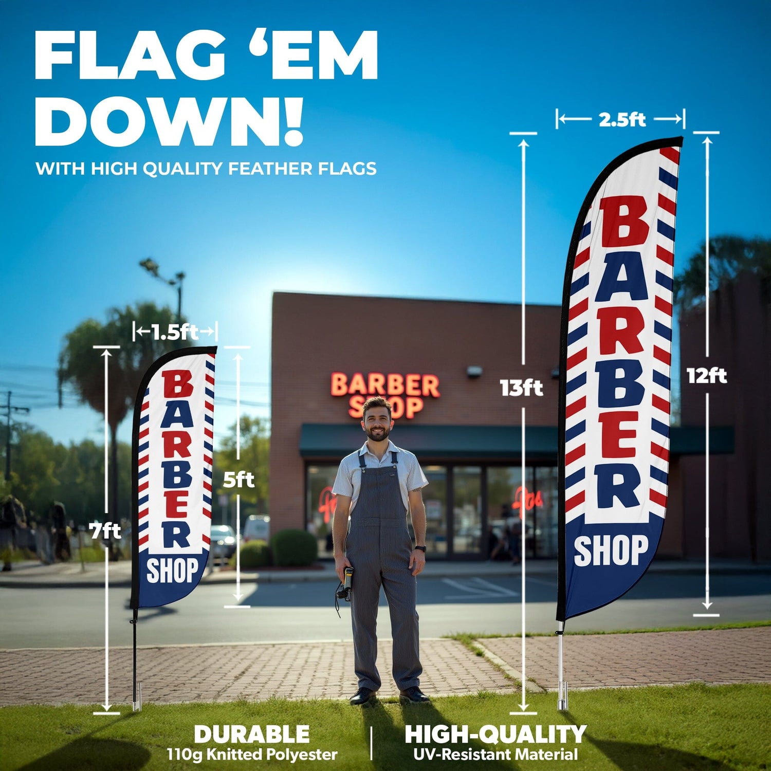 Hair Cuts Swooper Flutter Feather Advertising Beauty Barber Shop Banner Flag Hair Cuts Swooper Flutter Feather Advertising Beauty Barber Shop Banner Flag