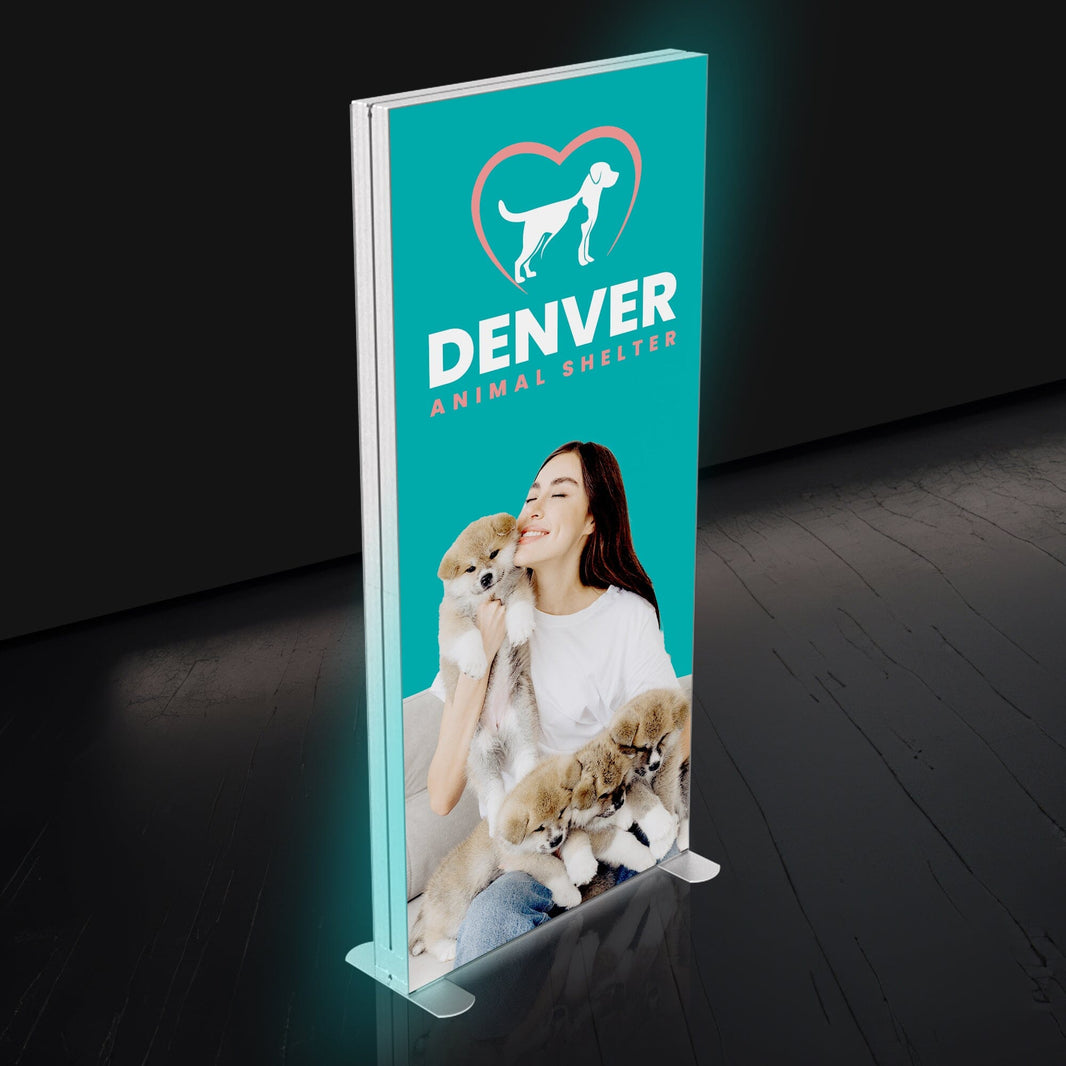 SEG Backlit Lightbox Display Stand | Portable LED Display | LookOurWay