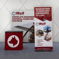 Tension Fabric Trade Show Display with Portable Banner