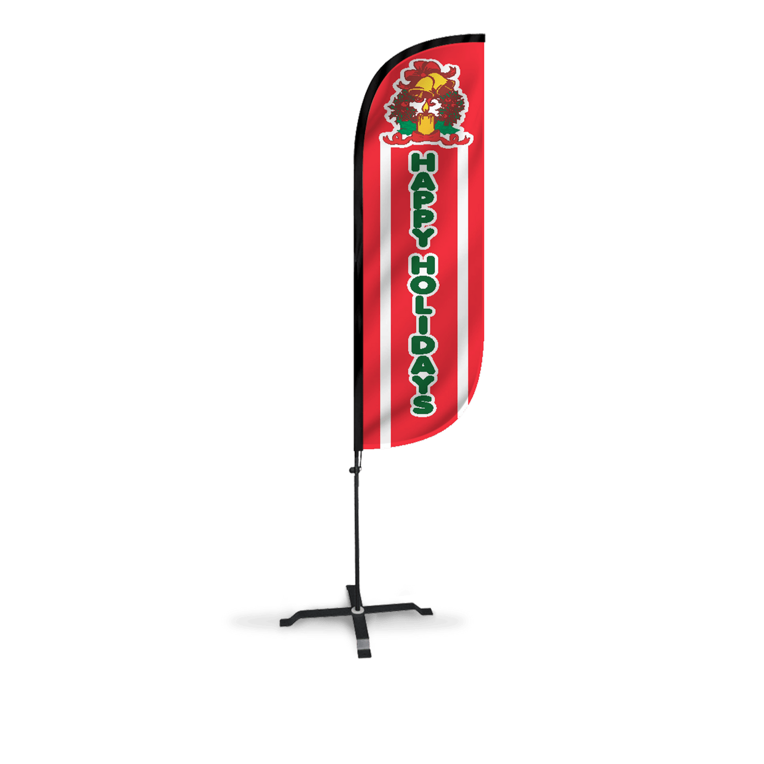 Happy Holidays Feather Flag – LookOurWay