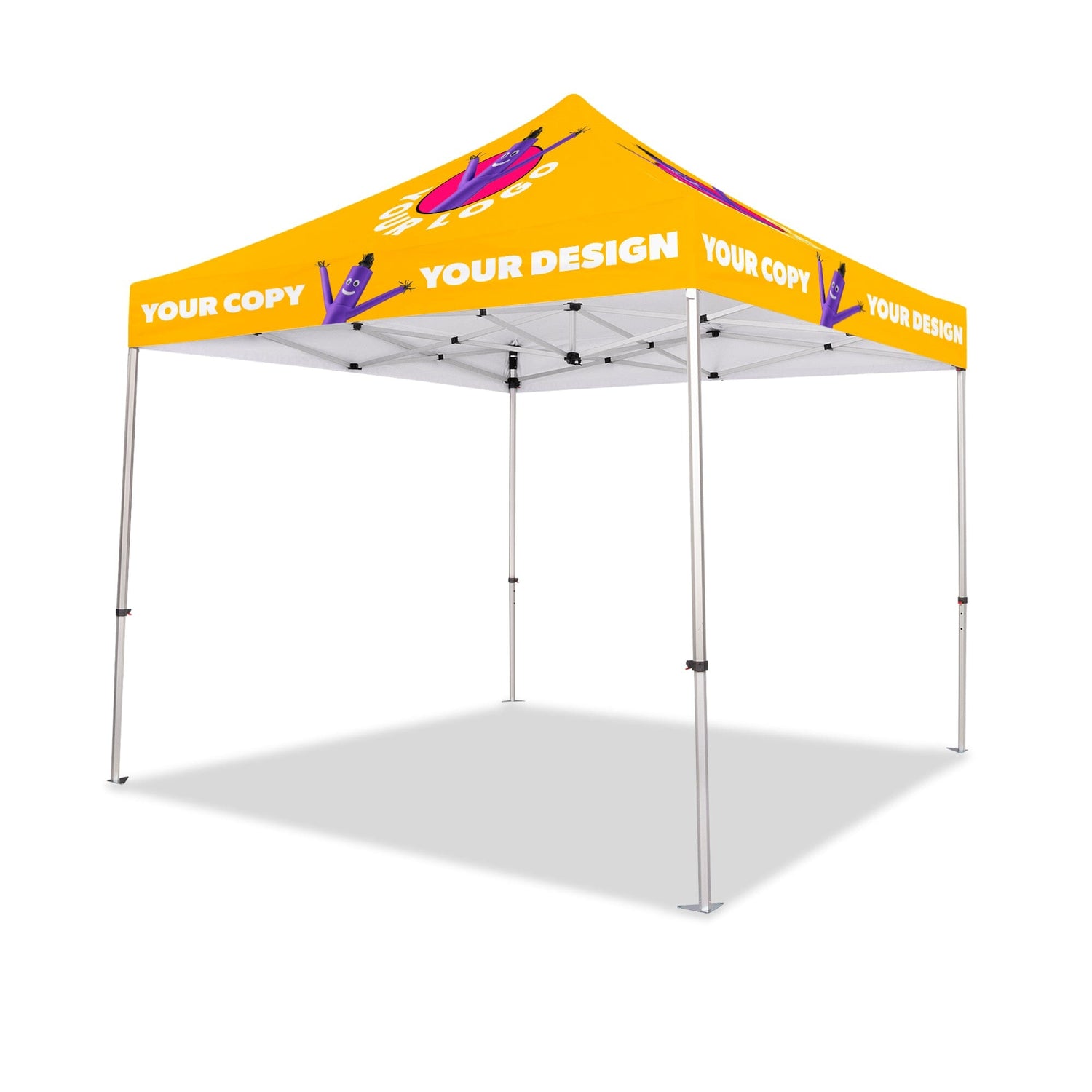 10x10 Custom Canopy Tent w/ Table Cover + Back & Side Walls