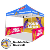 Canopy Top + Frame / Double-Sided Walls / No Table Cover