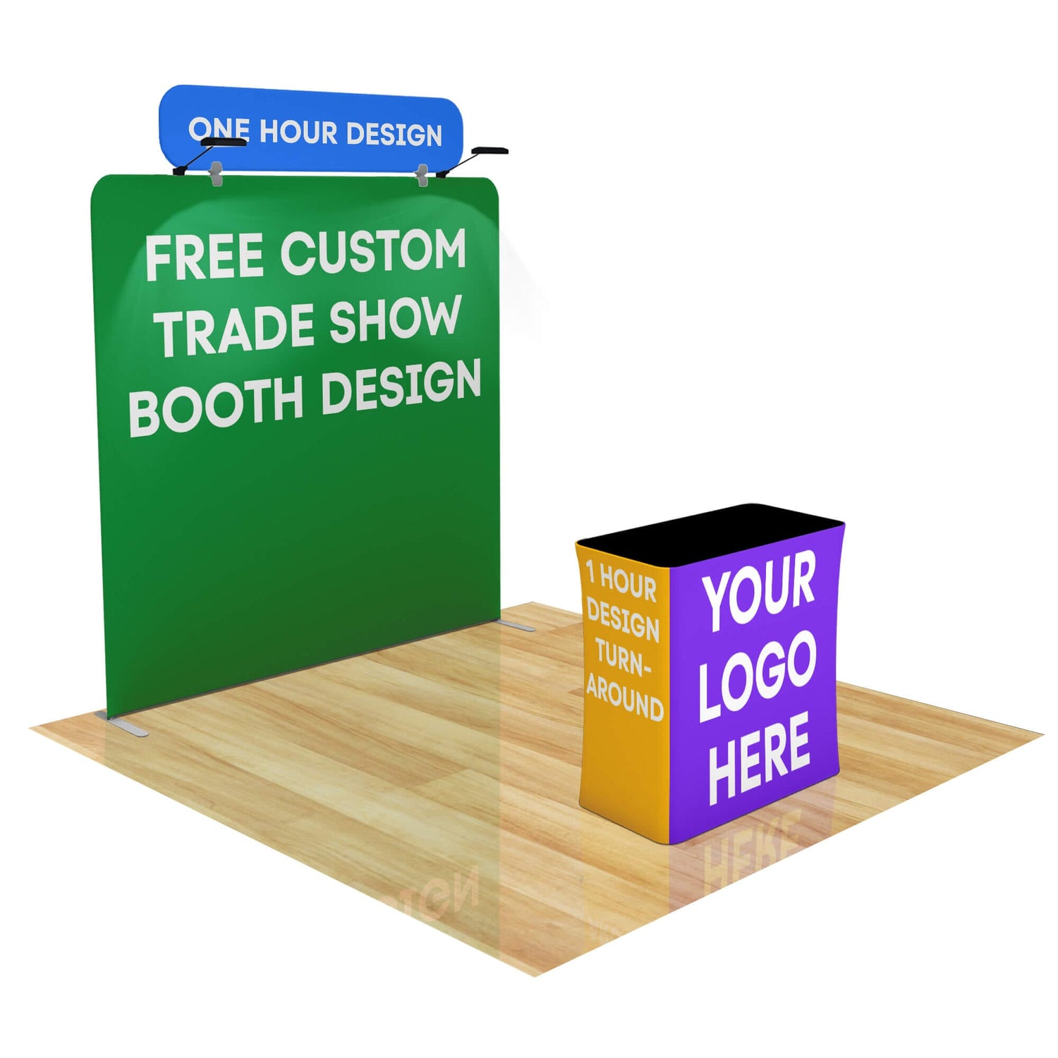 8ft FastZip™ Custom Trade Show Booth 10M8020312