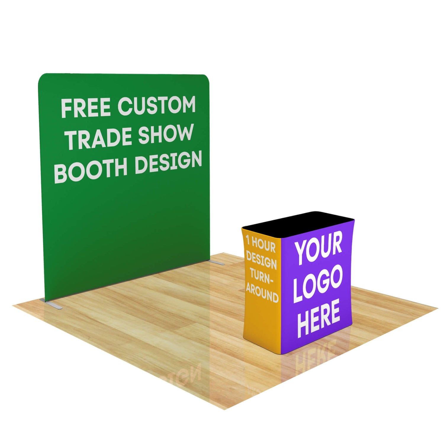 8ft FastZip™ Custom Trade Show Booth 10M8020309