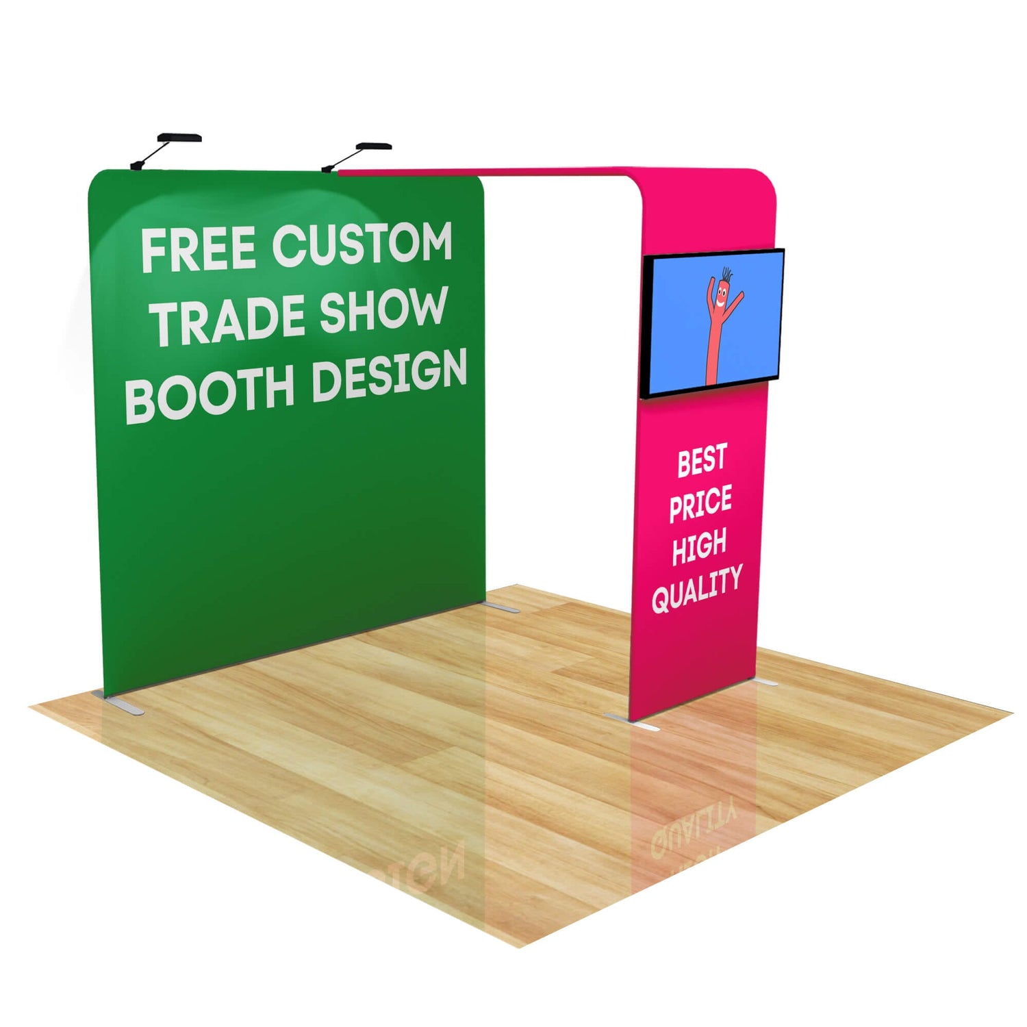 8ft FastZip™ Custom Trade Show Booth 10M8020308