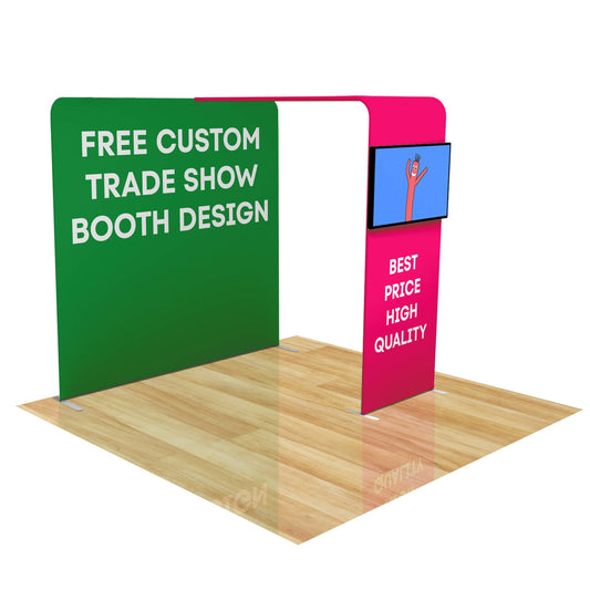 8ft FastZip™ Custom Trade Show Booth 10M8020307