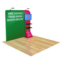 8ft FastZip™ Custom Trade Show Booth 10M8020304