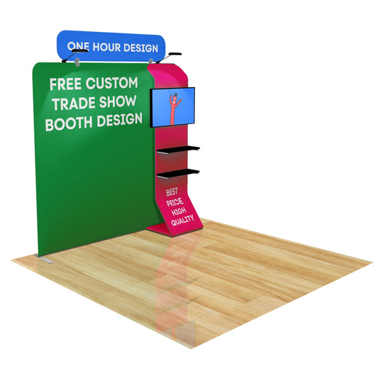 8ft FastZip™ Custom Trade Show Booth 10M8020306