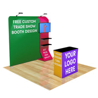8ft FastZip™ Custom Trade Show Booth 10M8020314