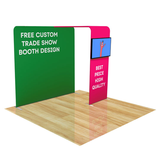 8ft FastZip™ Custom Trade Show Booth Builder