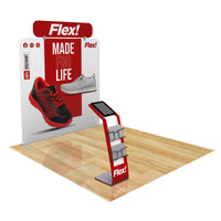 8ft FastZip™ Media Stand Trade Show Booth 10M8020284