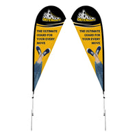 9ft / Double-Sided / Ground Spike Pole Set