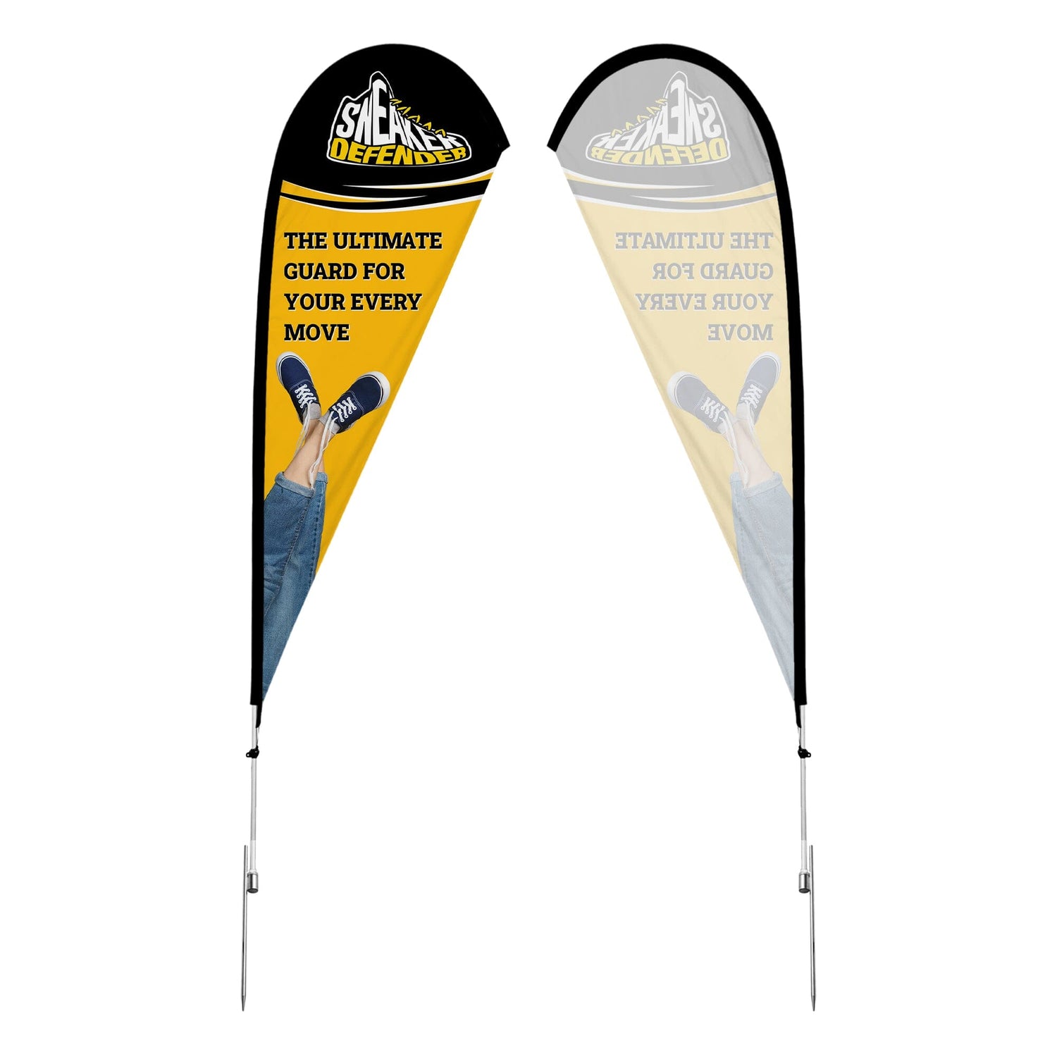 9ft / Single-Sided / Ground Spike Pole Set