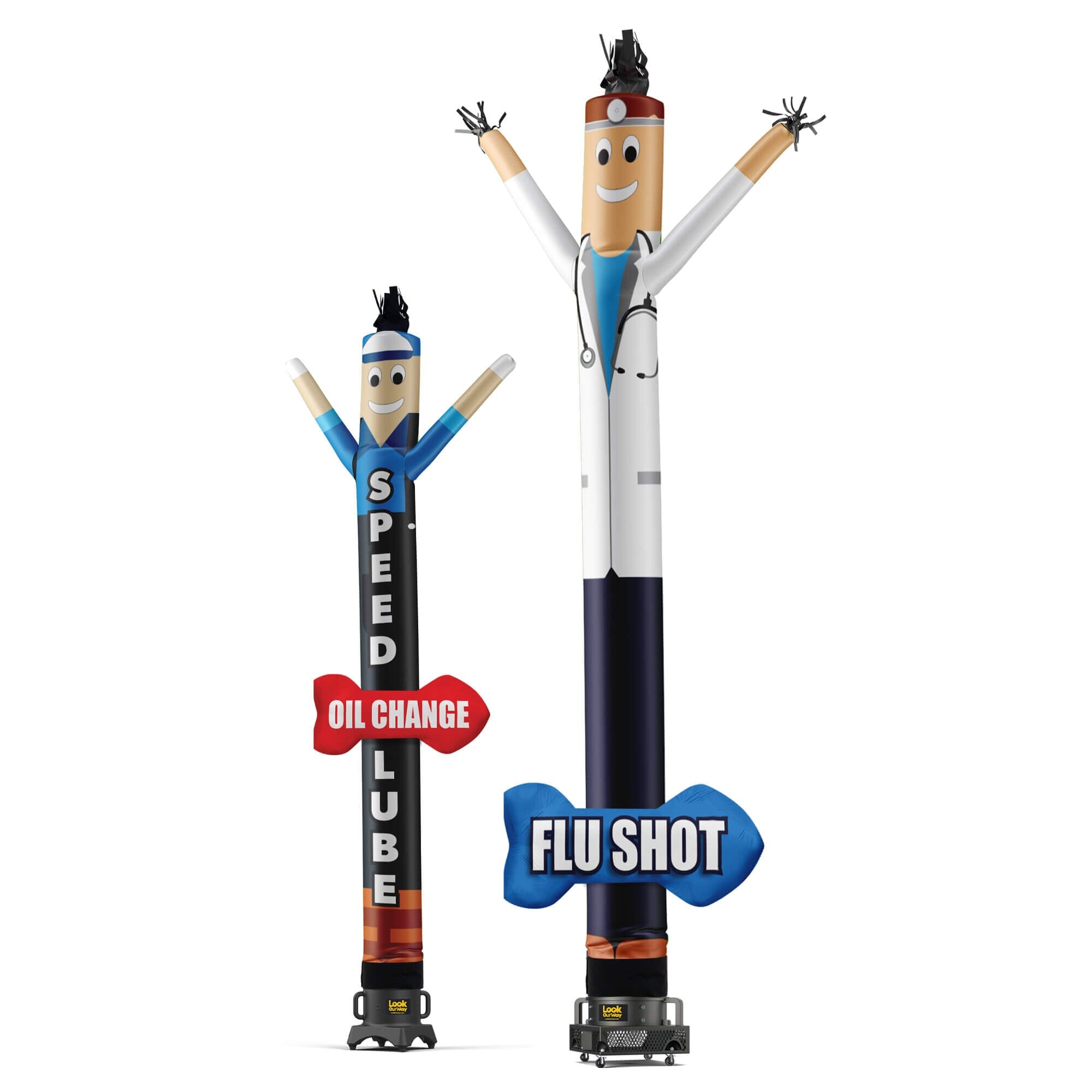 Air Dancers® Custom Inflatable Tube Man with Arrow – LookOurWay