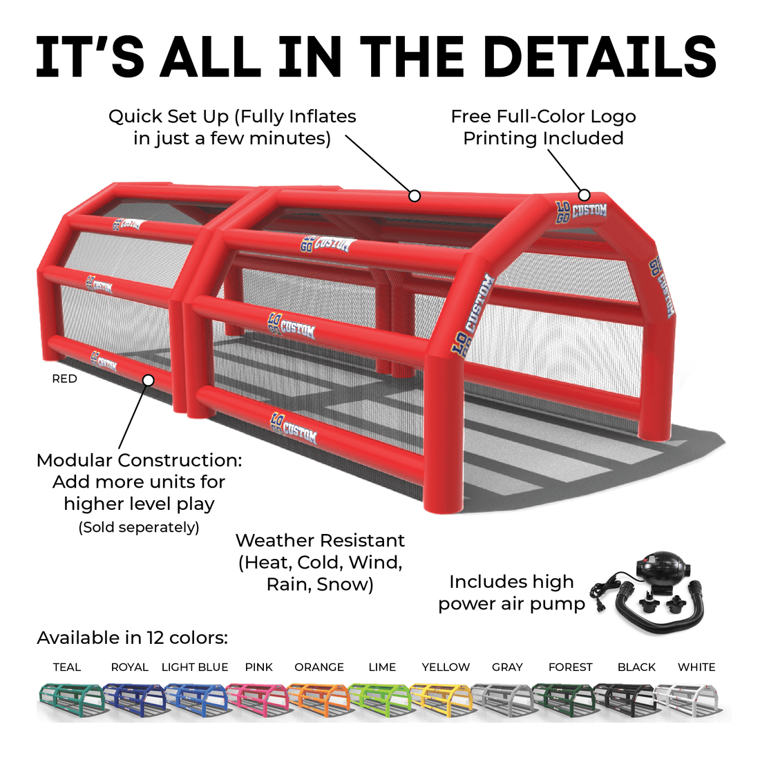 Custom Inflatable Batting Cage – LookOurWay
