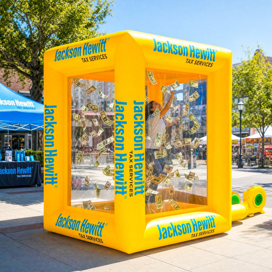 Jackson Hewitt Inflatable Cash Grab Machine