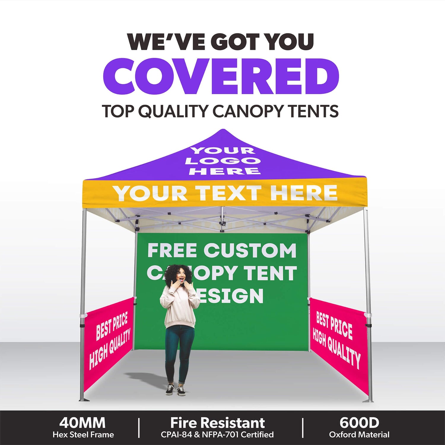 custom tent with logo Custom Pop Up Canopy Tent | Free Designs
