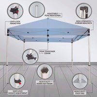 Custom Canopy Tent with Full Back & Half Side Walls