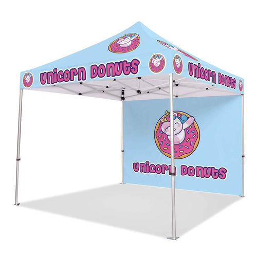 Custom Canopy Tent with Back Wall
