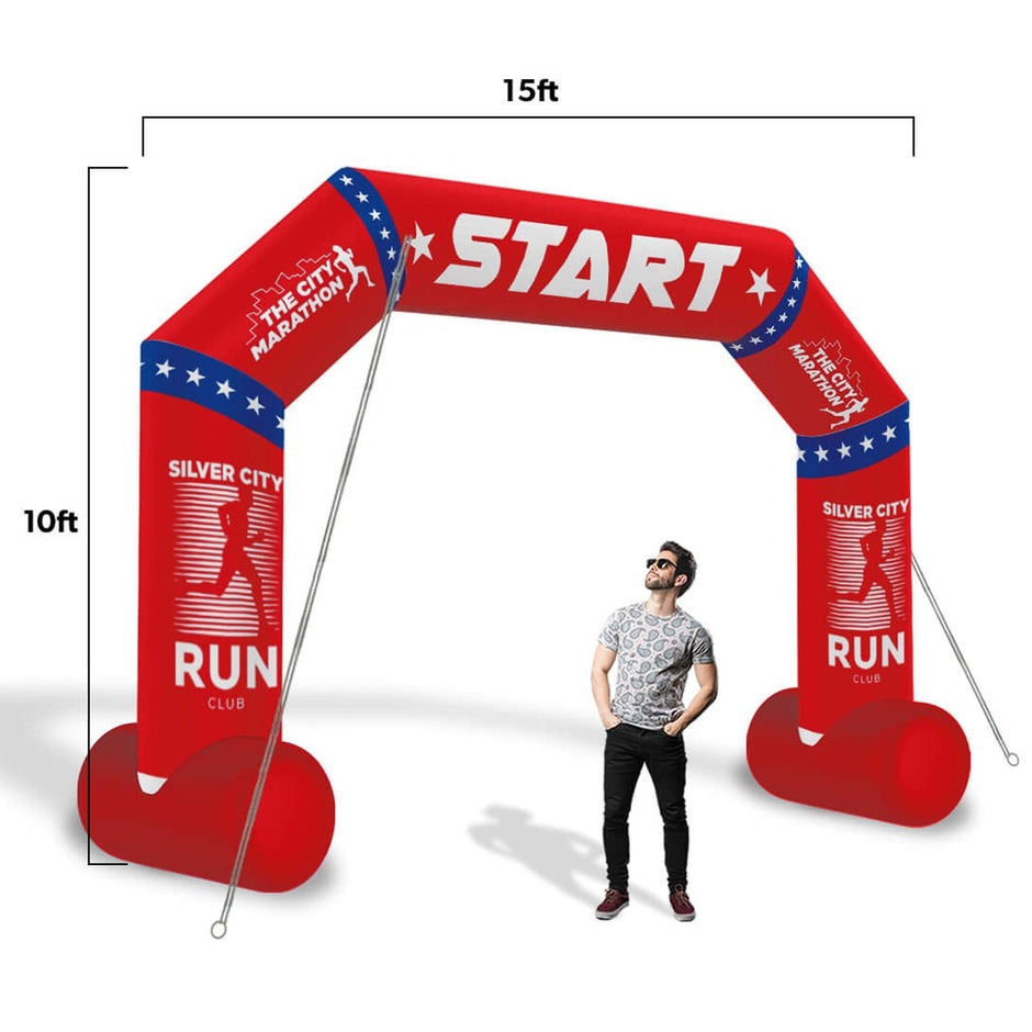Custom Inflatable Arch Angled | Custom Inflatables | LookOurWay