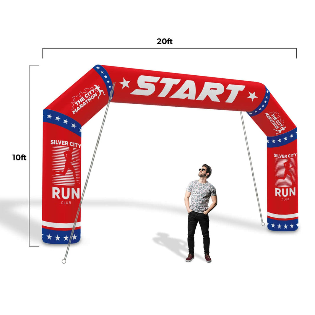 Custom Inflatable Arch Angled | Custom Inflatables | LookOurWay