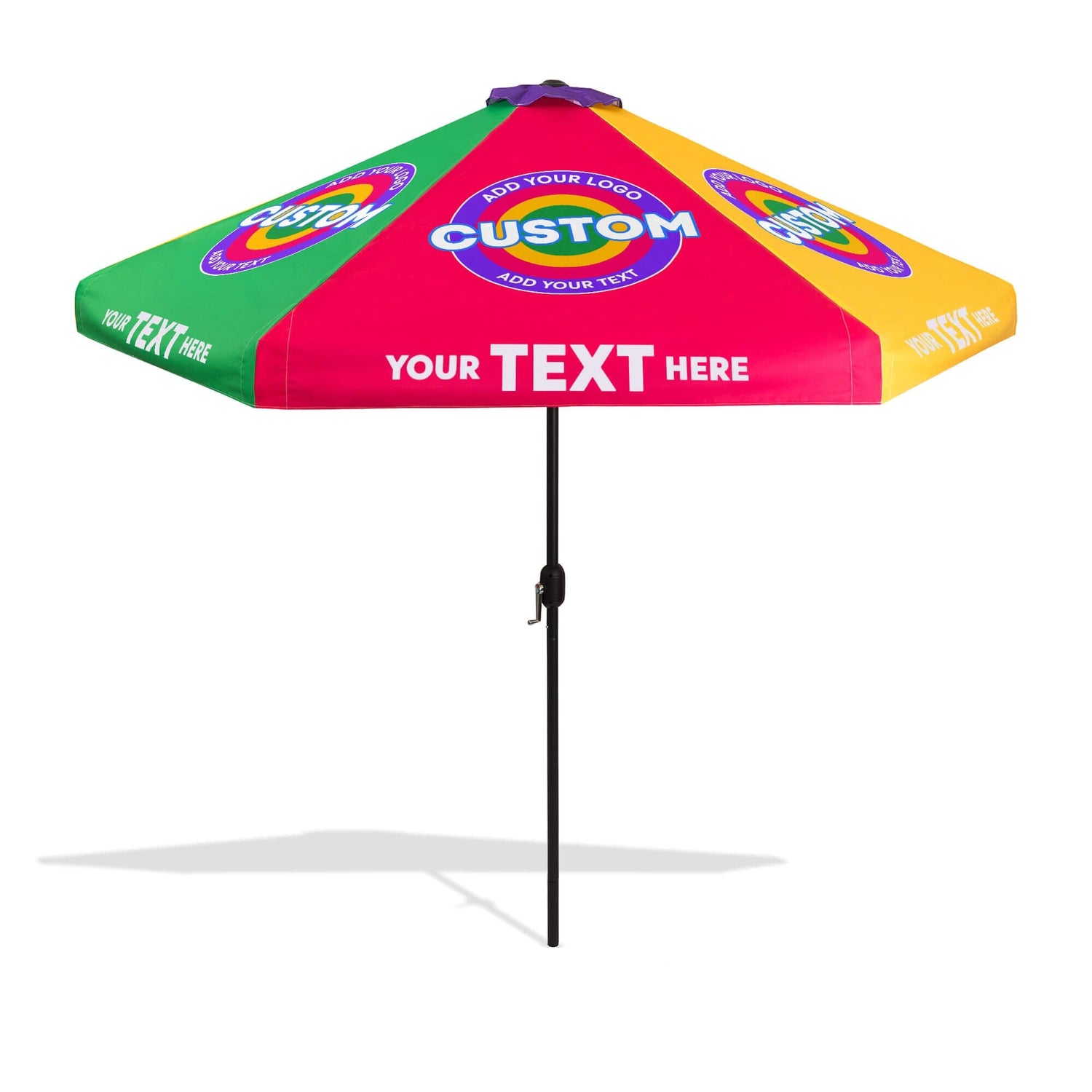 logo patio umbrella 13' dia. Custom Siena 100 Octagonal or any temporary shelter needs. Patio Umbrella
