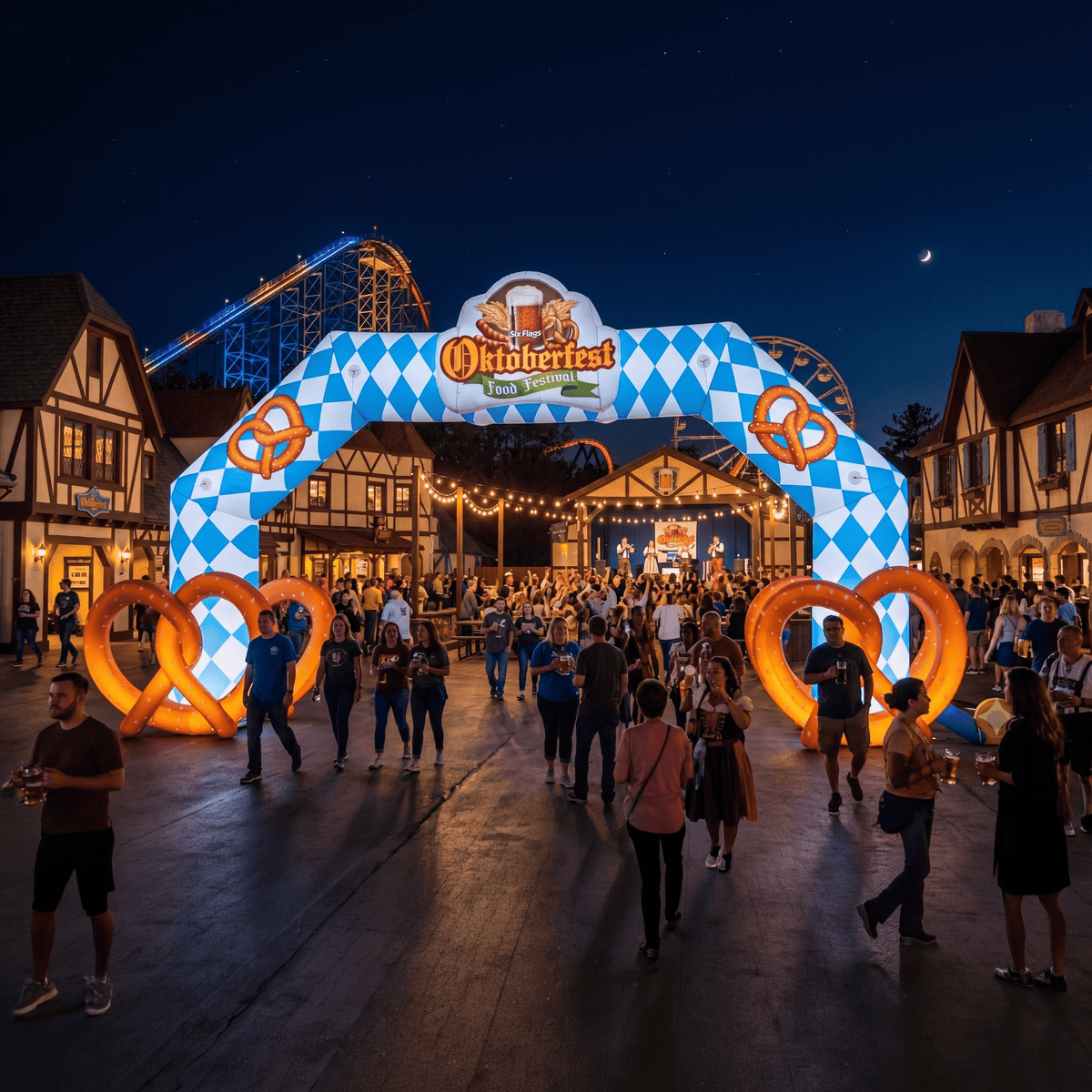 arch-angled-legacy-Custom-Oktoberfest-Pretzel-Arch-Six-Flags