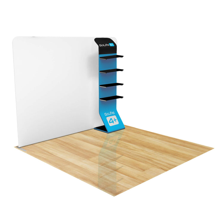 Waterfall Magazine Rack FastZip™ Waterfall Shelving w/ Media Mount Add-on – LookOurWay