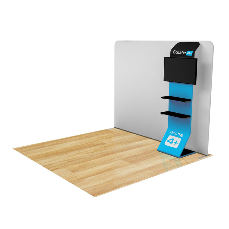 FastZip™ Waterfall Shelving w/ Media Mount Add-on – LookOurWay