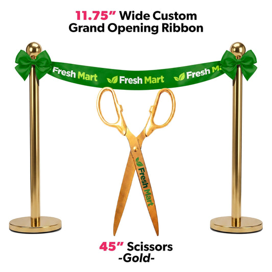 Grand Opening Ribbon Cutting Package w/ Giant Scissors