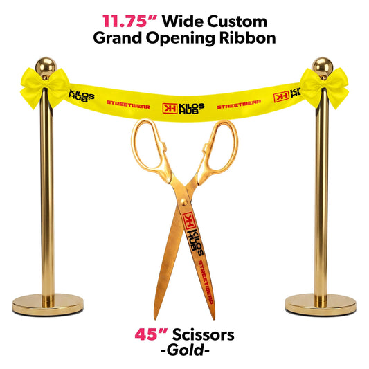 Grand Opening Ribbon Cutting Package w/ Giant Scissors