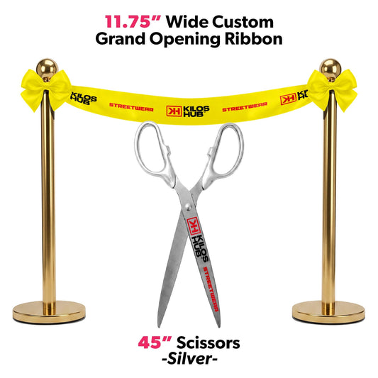 Grand Opening Ribbon Cutting Package w/ Giant Scissors