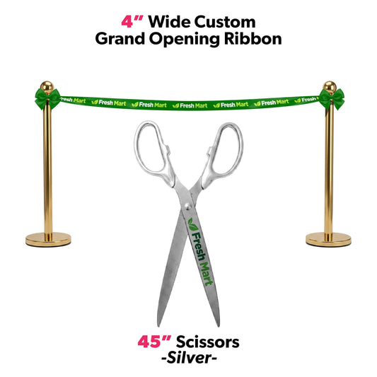Grand Opening Ribbon Cutting Package w/ Giant Scissors