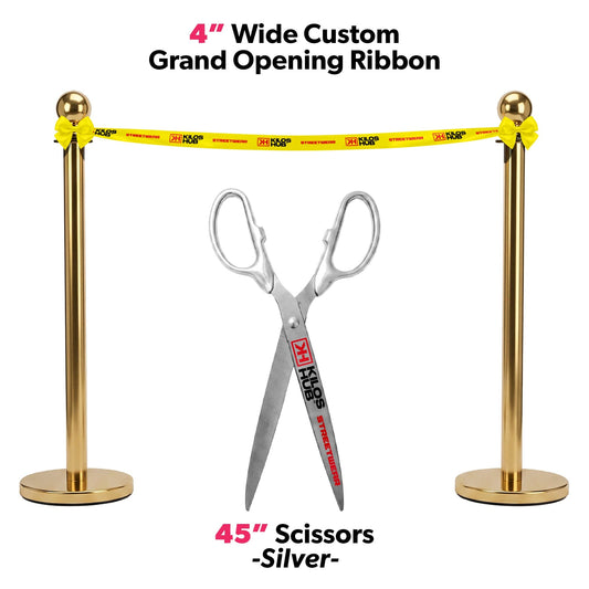 Grand Opening Ribbon Cutting Package w/ Giant Scissors