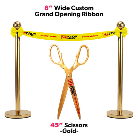 Grand Opening Ribbon Cutting Package w/ Giant Scissors