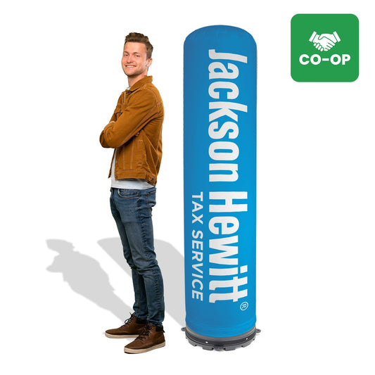 6ft Jackson Hewitt Inflatable LED Pillar 