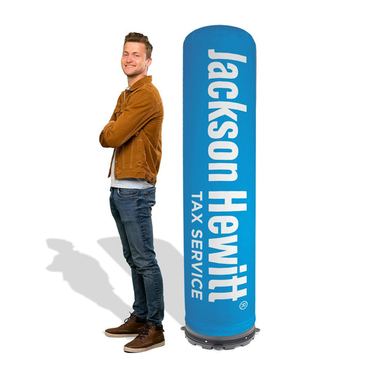 6ft Jackson Hewitt Inflatable LED Pillar