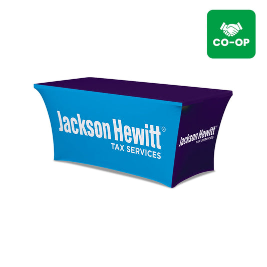 Jackson Hewitt 6ft Stretch Table Cover 