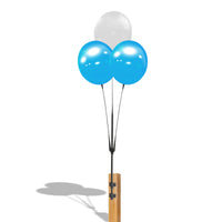 White and Blue Reusable Vinyl Balloon Cluster Kit 10M8011111