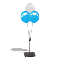 White and Blue Reusable Vinyl Balloon Cluster Kit 10M8011109
