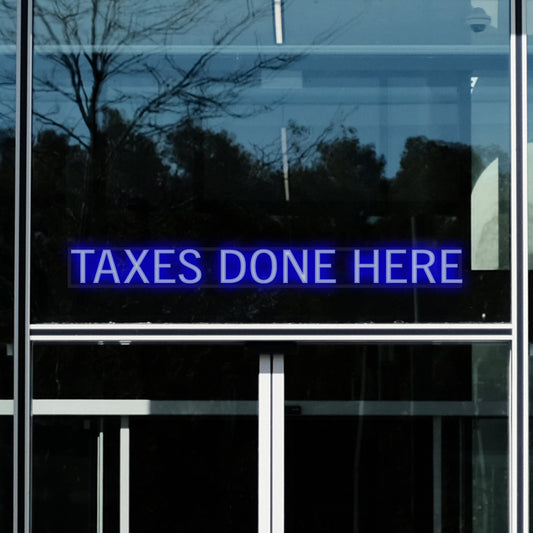 Jackson Hewitt "TAXES DONE HERE" LED Sign