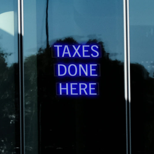 Jackson Hewitt "TAXES DONE HERE" LED Sign