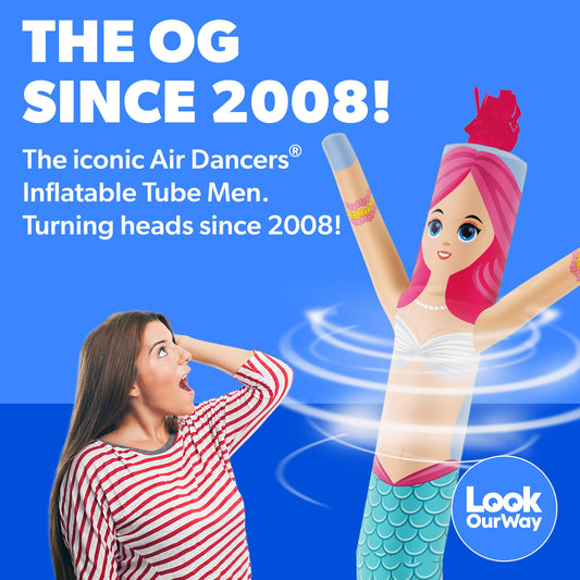 Mermaid Air Dancers® Inflatable Tube Man 6ft