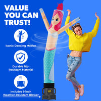 Mermaid Air Dancers® Inflatable Tube Man 6ft
