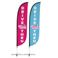 Pelican's Snoballs "Drive-Thru" 12ft Feather Flag 