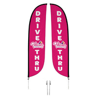 Pelican's Snoballs "Drive-Thru" 12ft Feather Flag 10M1200473