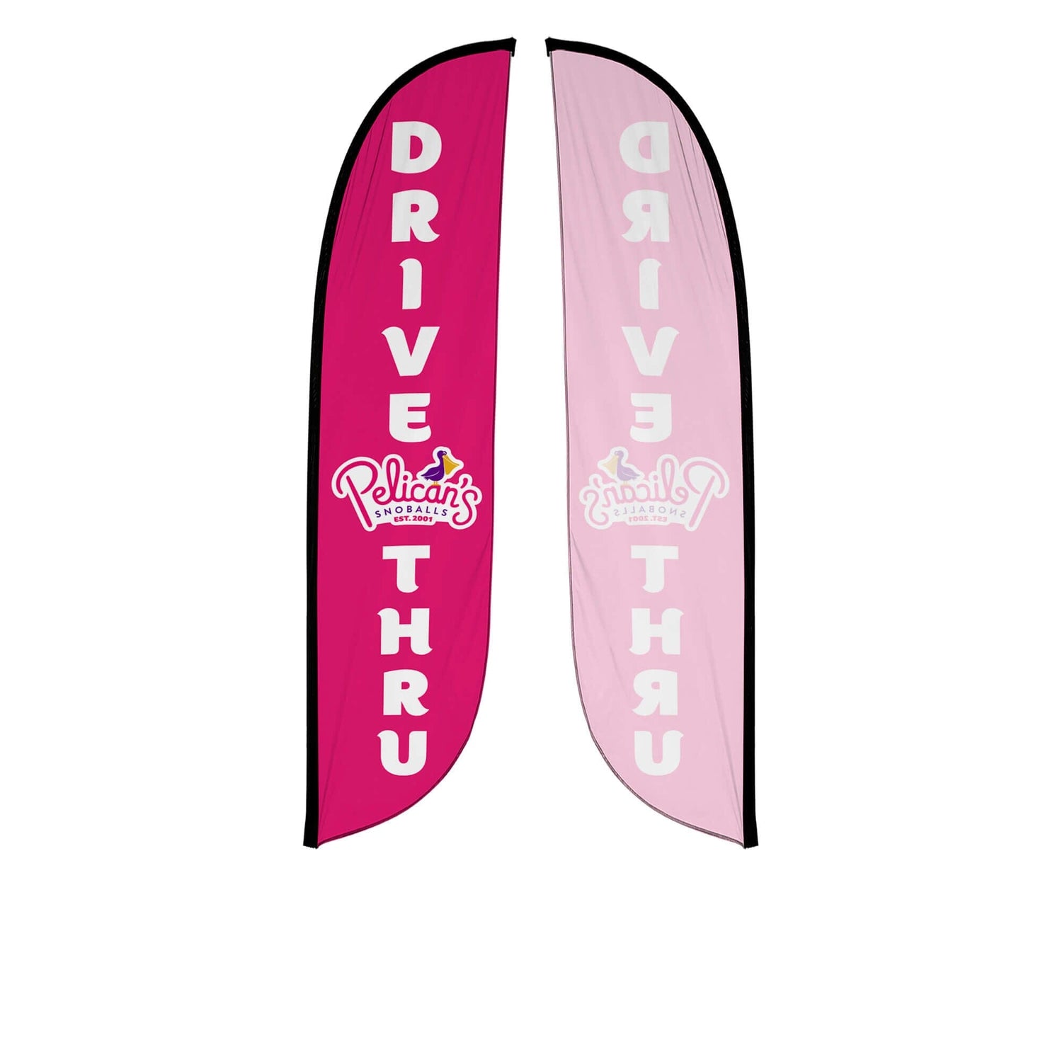 Pelican's Snoballs "Drive-Thru" 12ft Feather Flag 10M1200469