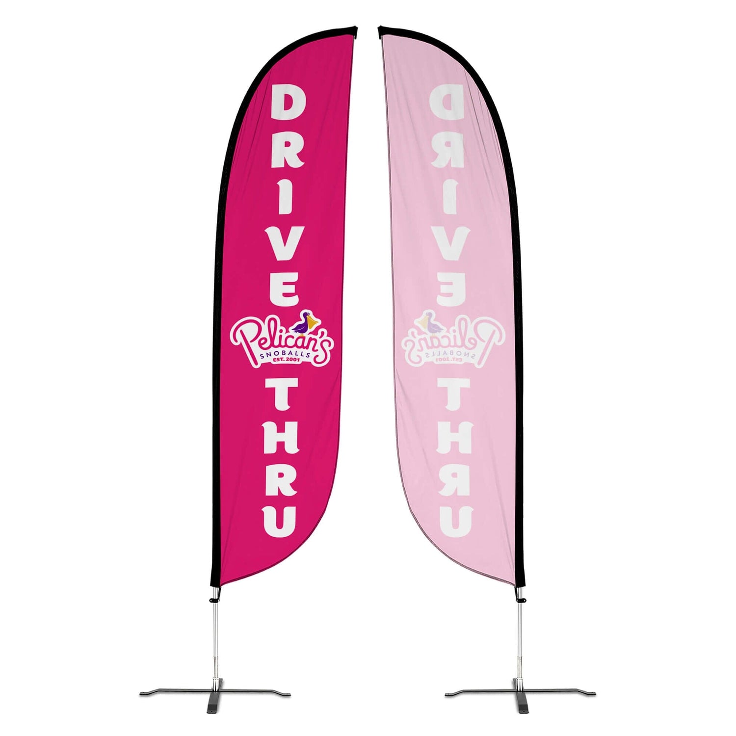 Pelican's Snoballs "Drive-Thru" 12ft Feather Flag 10M1200471